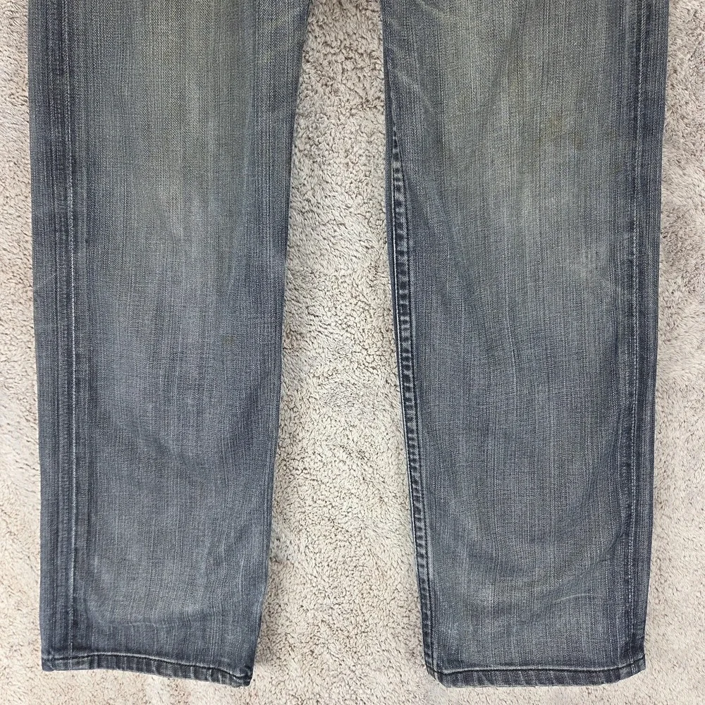 Vintage Levis Blue Star Jeans Mens Blue Buckle Back Honeycomb Zip Fly Fits 32x30